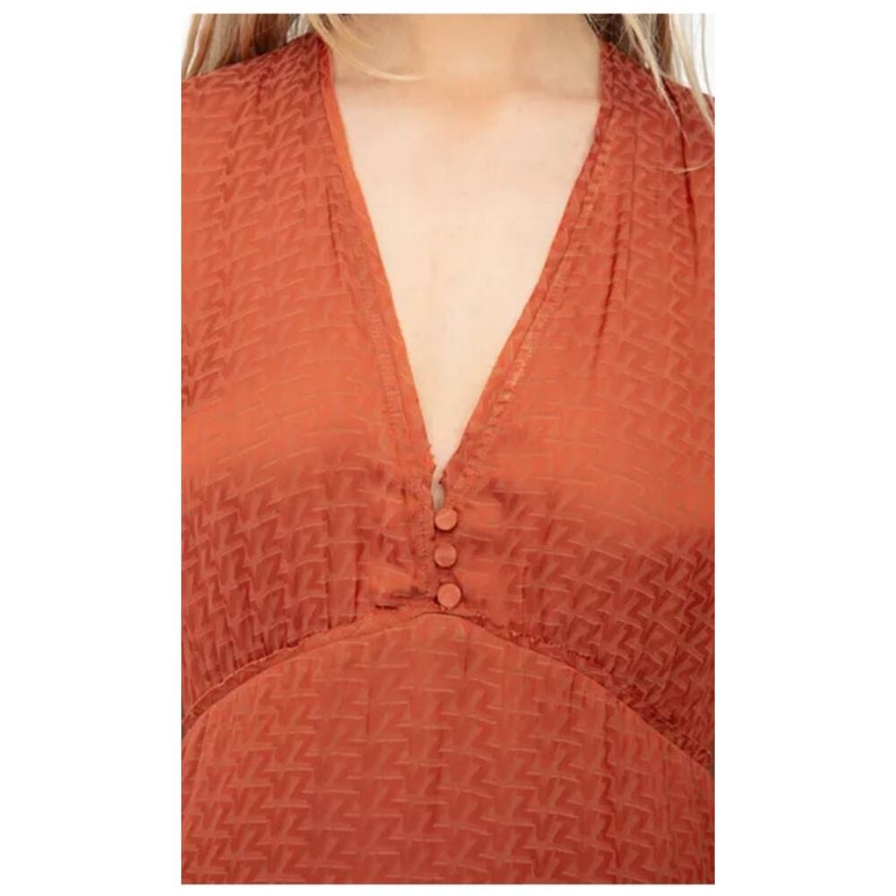 NWT: Zadig & Voltaire Mid Length Sienna Satin Dress - Picture 7 of 10